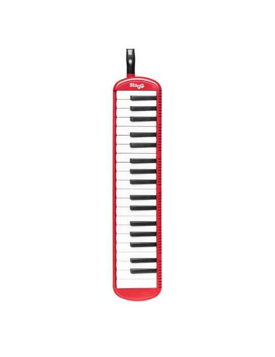  STAGG MELOSTA37 RD Red plastic melodica with 37 keys and black bag|MusicGoodDeal 