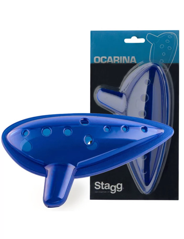  STAGG OCA-PL BL Blue plastic ocarina|MusicGoodDeal 