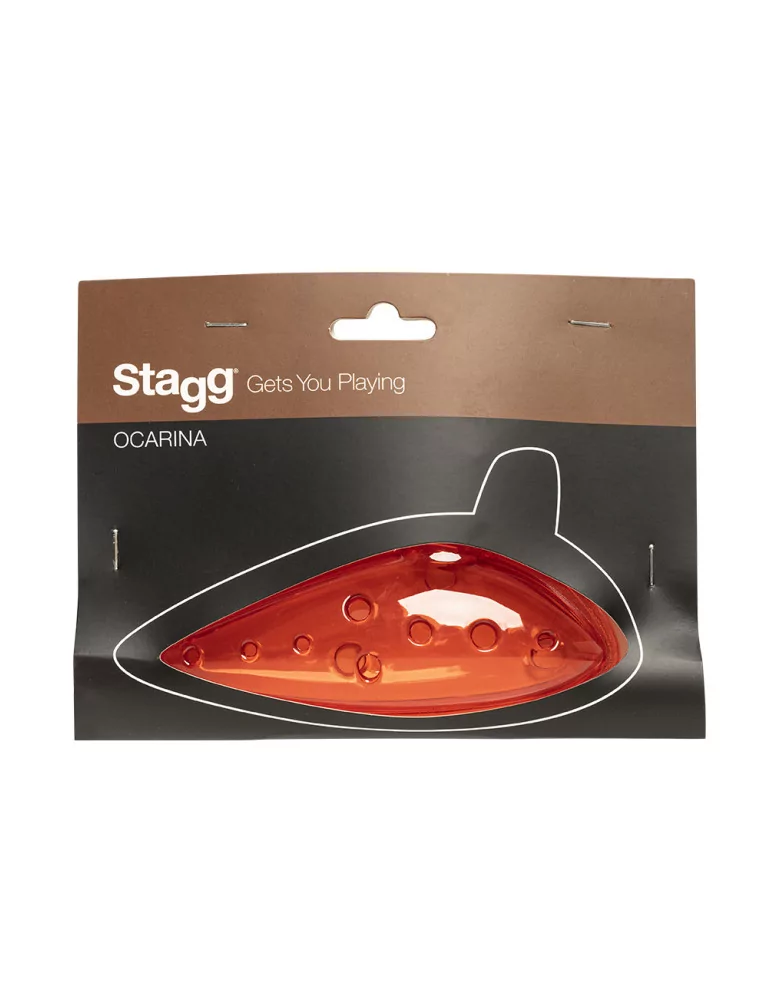  STAGG OCA-PL RD Ocarina de plástico roja|MusicGoodDeal 