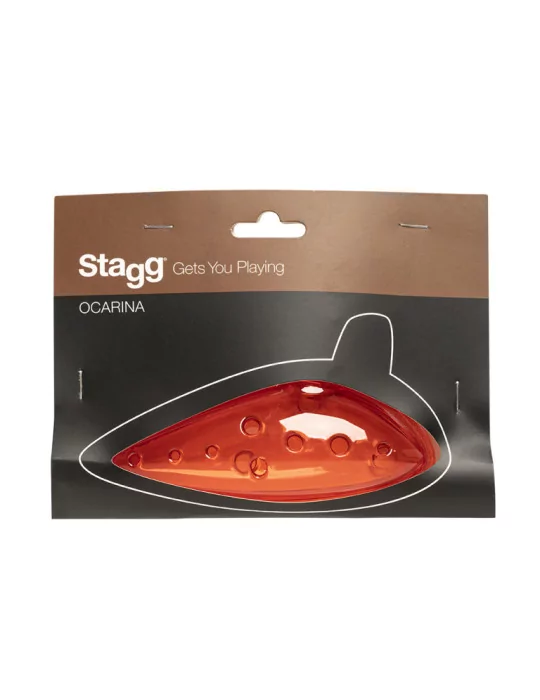  STAGG OCA-PL RD Ocarina de plástico roja|MusicGoodDeal 