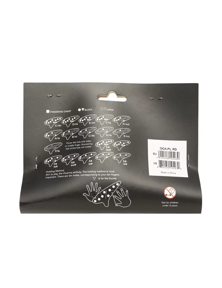  STAGG OCA-PL RD Ocarina de plástico roja|MusicGoodDeal 