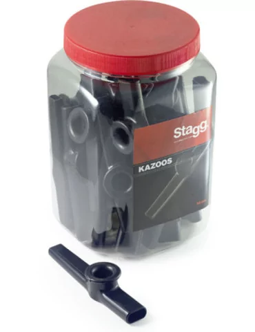  STAGG KAZOO-30 BK Box of 30 black plastic kazoos|MusicGoodDeal 