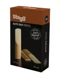  STAGG RD-AS 2,5 Box of 10 alto saxophone reeds, thickness of 2.5 mm|MusicGoodDeal 