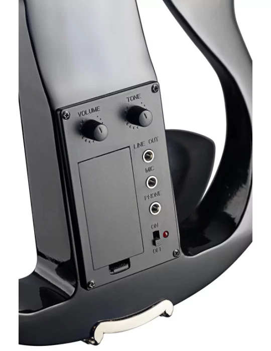  STAGG EVN X-4/4 BK Pack de violín eléctrico 4/4 con violín eléctrico negro, estuche semirrígido y auriculares|MusicGoodDeal 