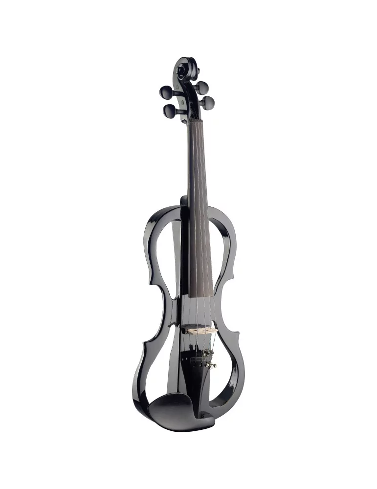  STAGG EVN X-4/4 BK Pack de violín eléctrico 4/4 con violín eléctrico negro, estuche semirrígido y auriculares|MusicGoodDeal 