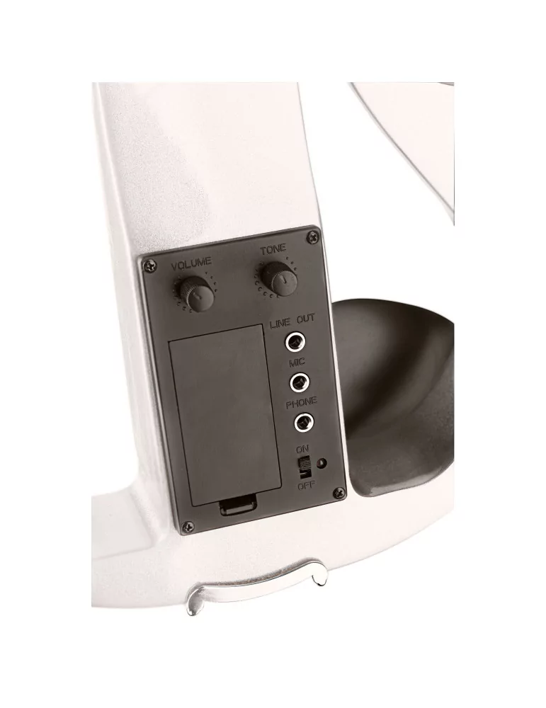  STAGG EVN X-4/4 WH Pack de violín eléctrico 4/4 con violín eléctrico blanco, estuche semirrígido y auriculares|MusicGoodDeal 