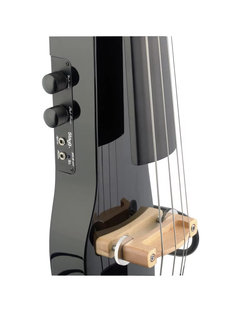  STAGG ECL 4/4 BK 4/4 electric cello with gigbag, black|MusicGoodDeal 