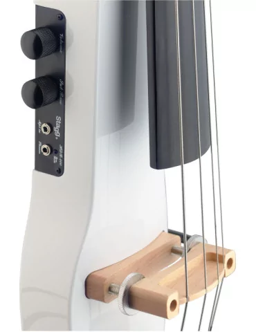  STAGG ECL 4/4 WH 4/4 electric cello with gigbag, white|MusicGoodDeal  2