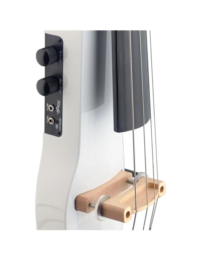  STAGG ECL 4/4 WH 4/4 electric cello with gigbag, white|MusicGoodDeal 