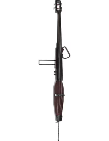  STAGG EDB-3/4 DBR 3/4 electric double bass with gigbag, dark brown|MusicGoodDeal 