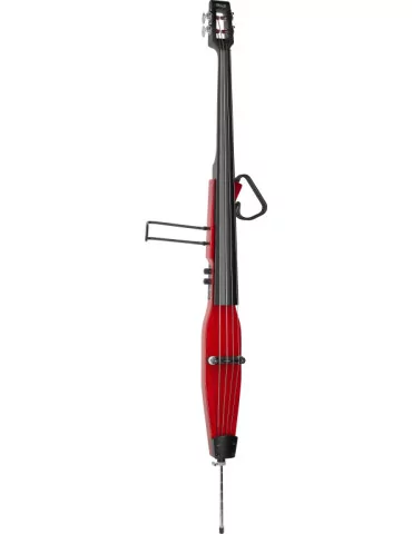  STAGG EDB-3/4 TR 3/4 electric double bass with gigbag, transparent red|MusicGoodDeal 