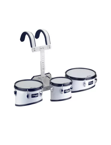  STAGG MATS-10 Marching trio tom set with aluminium lightweight carrier|MusicGoodDeal 