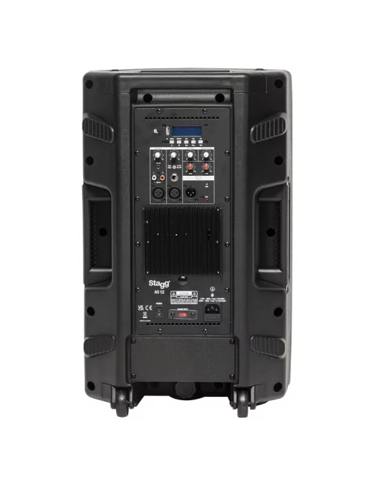  STAGG AS12 EU 12" 2-way active speaker, class AB, Bluetooth TWS Stereo pairing, 150 watts rated power|MusicGoodDeal 