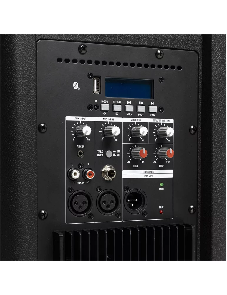  STAGG AS15 EU 15" 2-way active speaker, class AB, Bluetooth TWS Stereo pairing, 200 watts rated power|MusicGoodDeal 