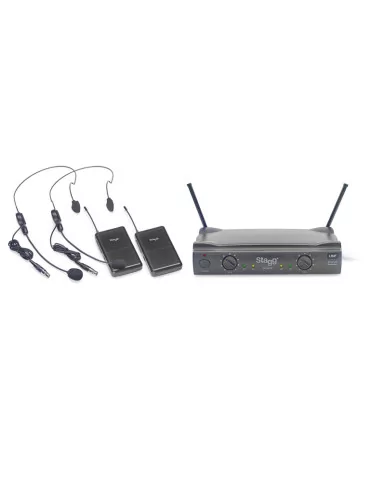  STAGG SUW 50 HH EG EU UHF true diversity 2-channel headset wireless system|MusicGoodDeal  2