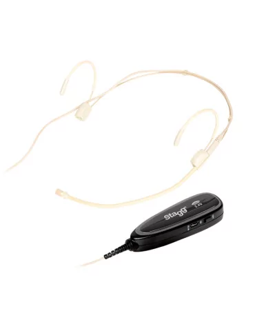  STAGG SUW 12H-BE Beige wireless headset microphone set (with transmitter and receiver)|MusicGoodDeal  2