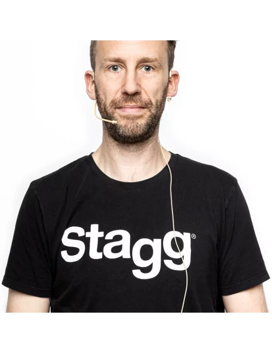  STAGG SUW 12H-BE Beige wireless headset microphone set (with transmitter and receiver)|MusicGoodDeal 