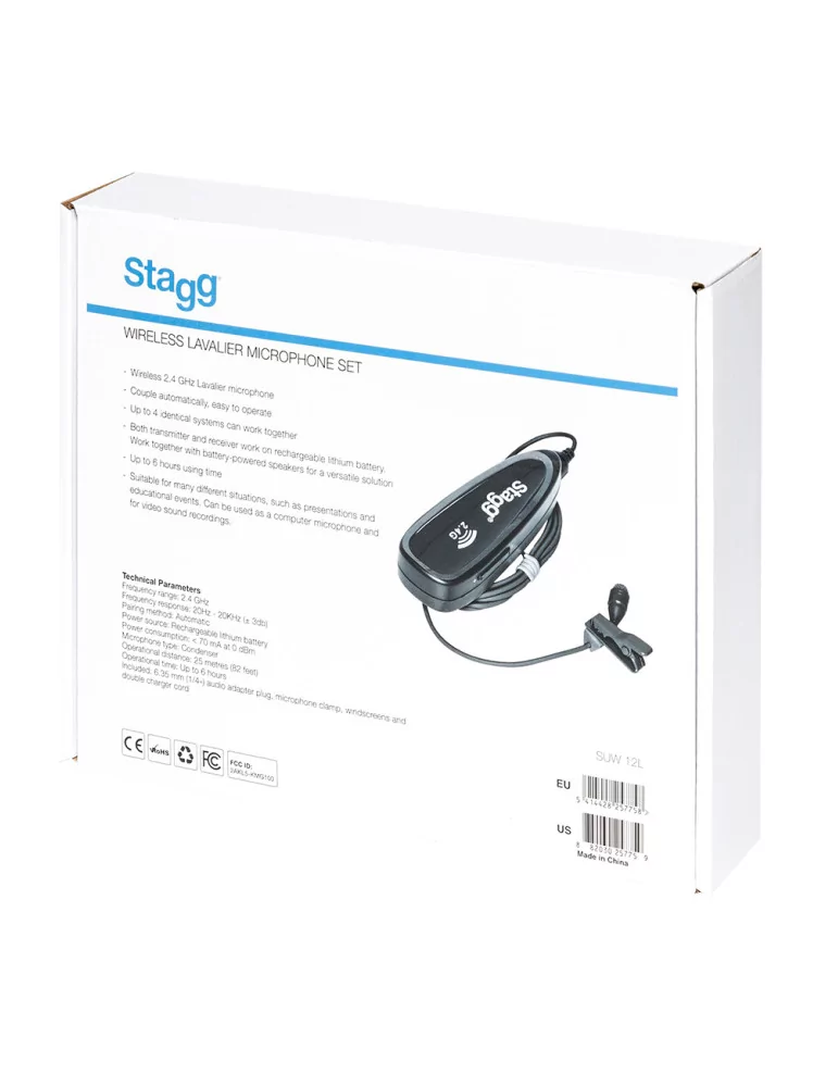  STAGG SUW 12L Wireless lavalier microphone set (with transmitter and receiver)|MusicGoodDeal 
