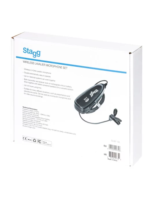  STAGG SUW 12L Wireless lavalier microphone set (with transmitter and receiver)|MusicGoodDeal 
