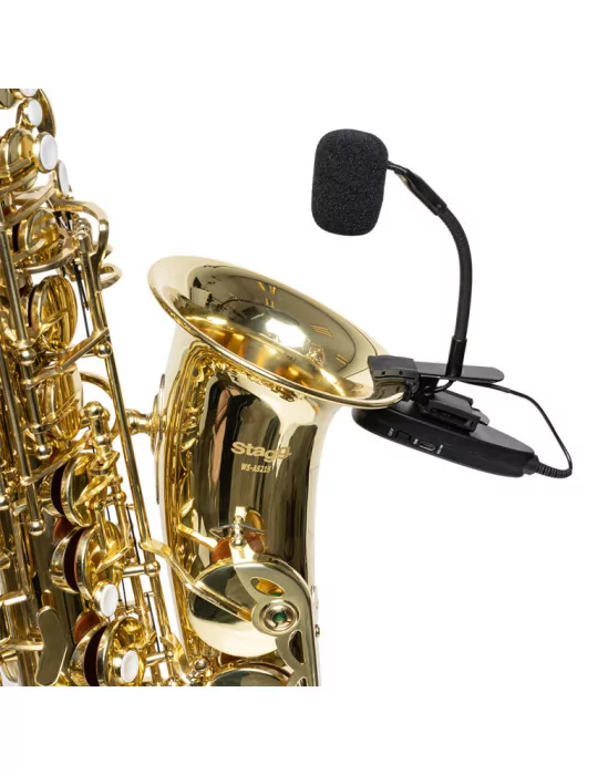  STAGG SUW 12S Wireless saxophone microphone set (with transmitter and receiver)|MusicGoodDeal 