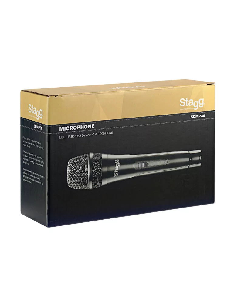  STAGG SDMP30 Micrófono dinámico cardioide estándar para actuaciones en directo|MusicGoodDeal 
