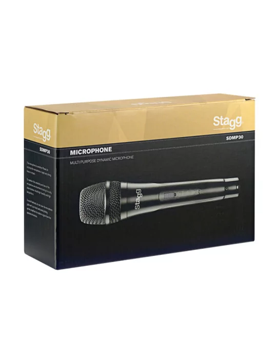  STAGG SDMP30 Micrófono dinámico cardioide estándar para actuaciones en directo|MusicGoodDeal 