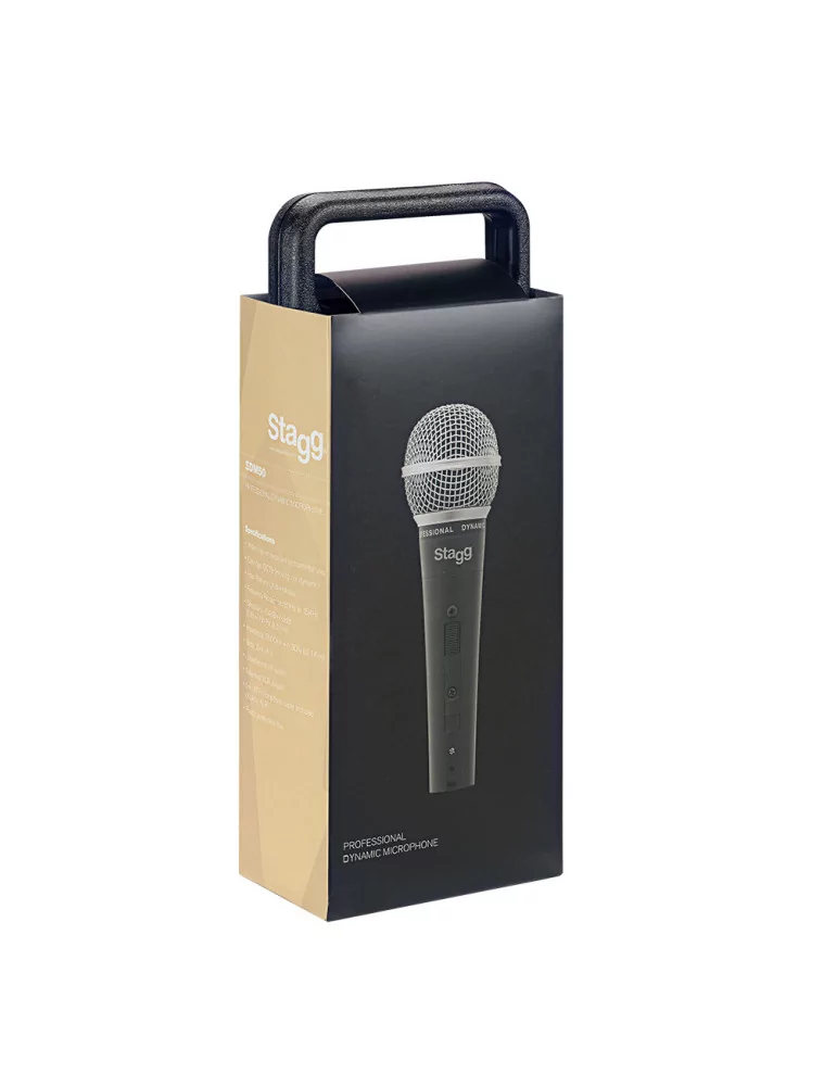  STAGG SDM50 Micrófono cardioide dinámico, modelo profesional, cartucho DC78|MusicGoodDeal 