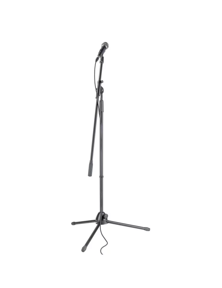  STAGG SDM50 SET Kit con micrófono cardioide dinámico, soporte de micrófono, cable XLR / XLR, abrazadera y bolsa|MusicGoodDeal 