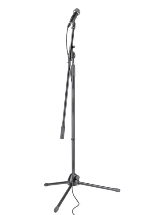  STAGG SDM50 SET Kit con micrófono cardioide dinámico, soporte de micrófono, cable XLR / XLR, abrazadera y bolsa|MusicGoodDeal 