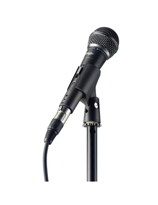  STAGG SDM50 SET Kit con micrófono cardioide dinámico, soporte de micrófono, cable XLR / XLR, abrazadera y bolsa|MusicGoodDeal 