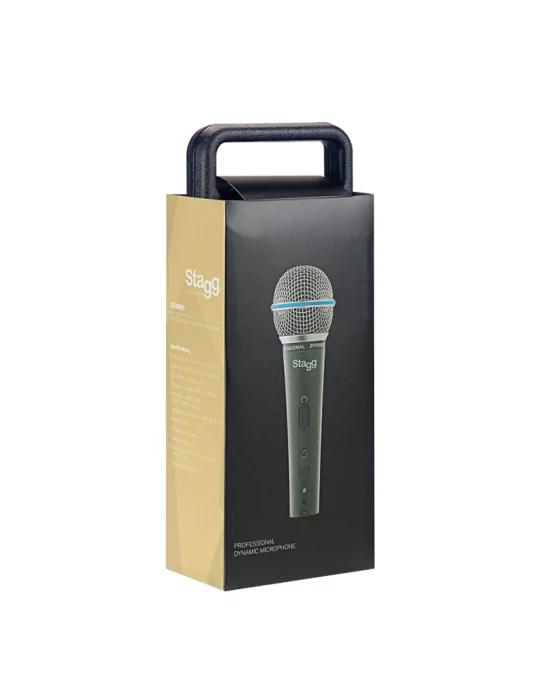  STAGG SDM60 Micrófono dinámico cardioide, modelo profesional, celda DC164|MusicGoodDeal 