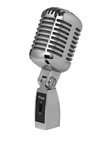  STAGG SDM100 CR Micrófono dinámico cardioide de estilo vintage, modelo profesional, cartucho DC04|MusicGoodDeal 