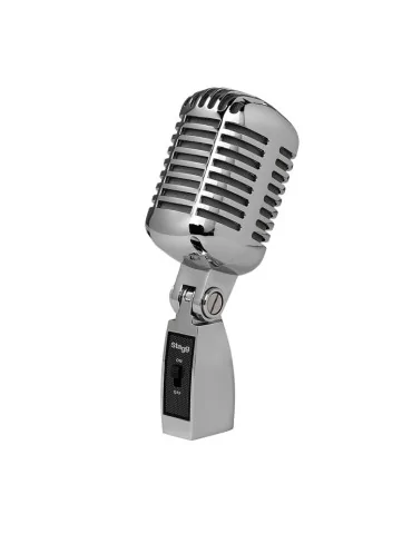  STAGG SDM100 CR Micrófono dinámico cardioide de estilo vintage, modelo profesional, cartucho DC04|MusicGoodDeal  2