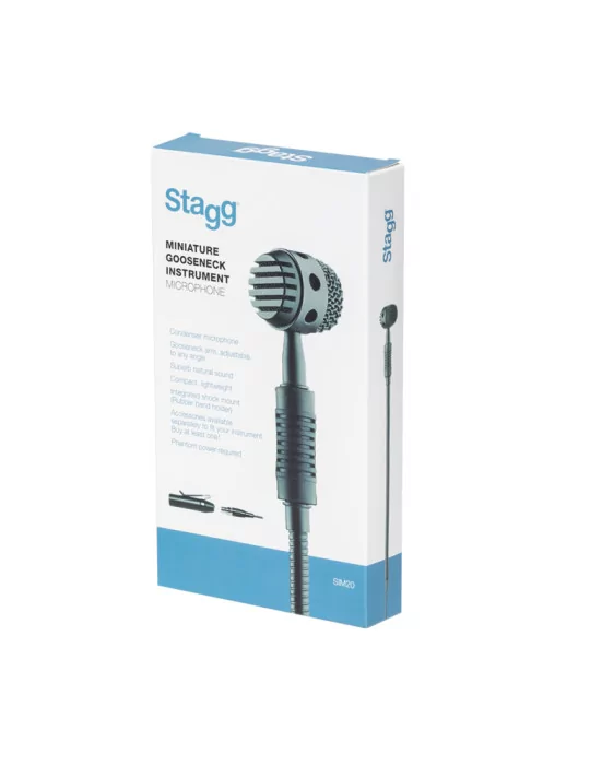  STAGG SIM20 Miniatur Schwanenhals- Instrumentenmikrofon|MusicGoodDeal 