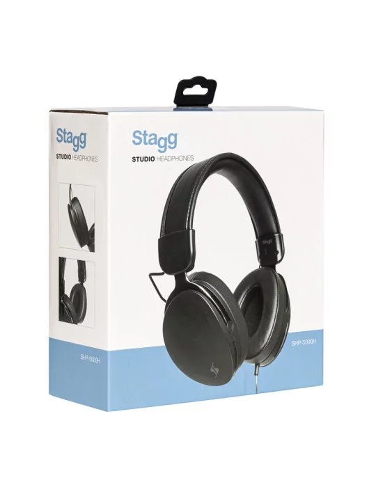  STAGG SHP-5000H 98Pro DJ/ Monitor, closed-back, stereo headphones with circumaural ear pads|MusicGoodDeal 