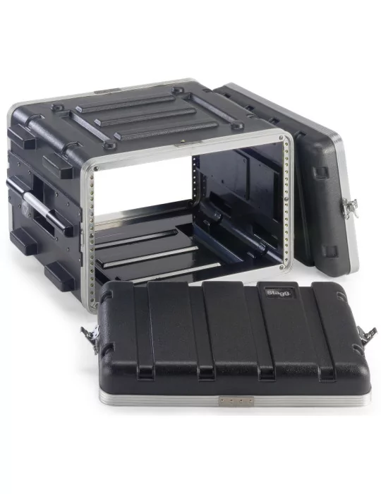  STAGG ABS-6U Caja de ABS para rack de 6 unidades|MusicGoodDeal 