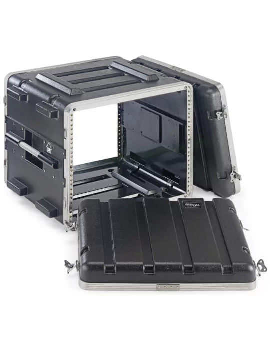  STAGG ABS-8U Caja de ABS para rack de 8 unidades|MusicGoodDeal 