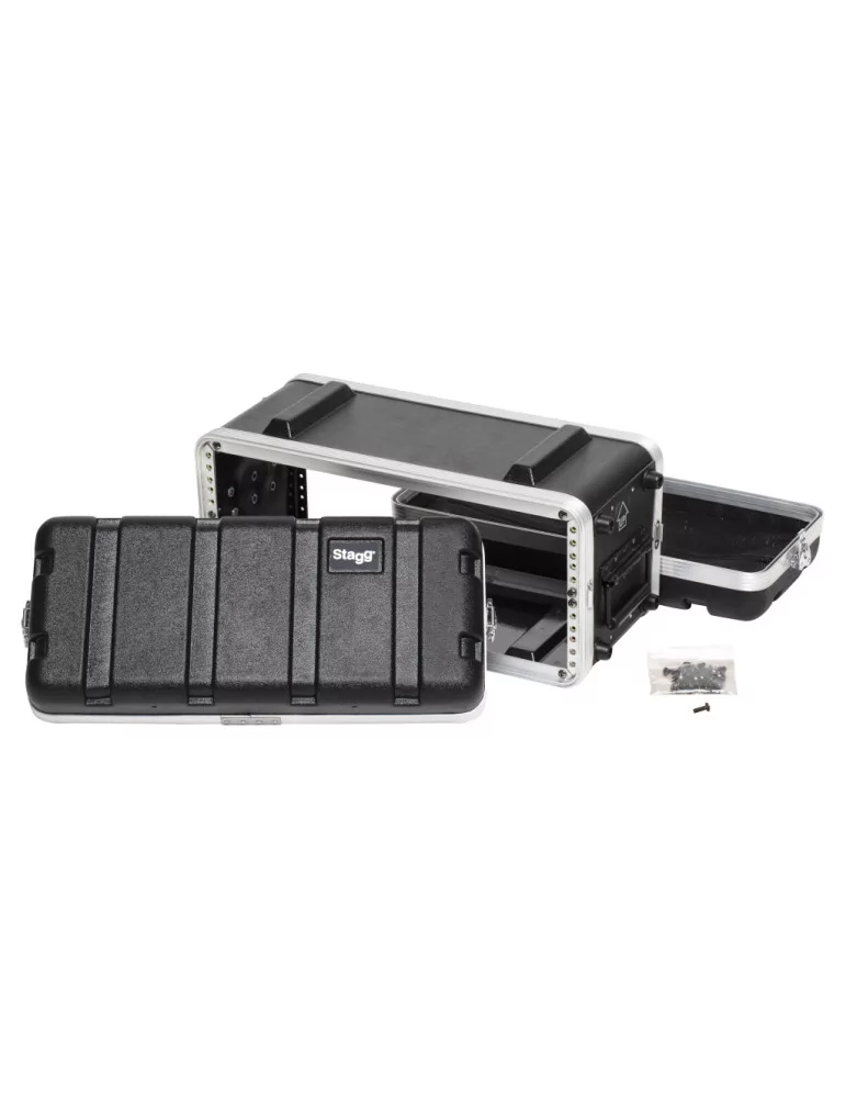  STAGG ABS-4US Shallow ABS case for 4-unit rack|MusicGoodDeal 