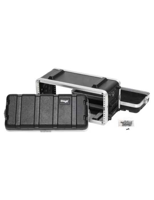  STAGG ABS-4US Shallow ABS case for 4-unit rack|MusicGoodDeal 