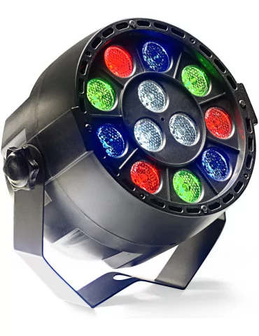  STAGG SLT-ECOPAR XS-2 ECOPAR XS spotlight with 12 x 1-watt R/G/B/W LED|MusicGoodDeal 