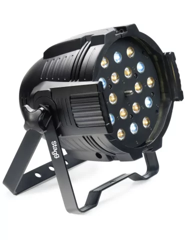  STAGG SLI KINGPAR6Z-0 LED spotlight with 18 x 3W Cold and Warm White LEDs + motorized zoom|MusicGoodDeal  2