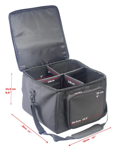  STAGG SLI-TB-4 Reinforced transport bag for 4 LED lights|MusicGoodDeal 