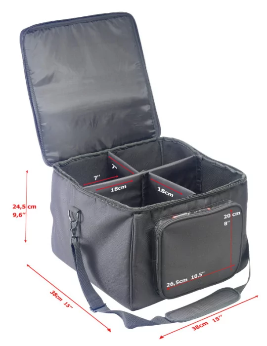  STAGG SLI-TB-4 Reinforced transport bag for 4 LED lights|MusicGoodDeal 