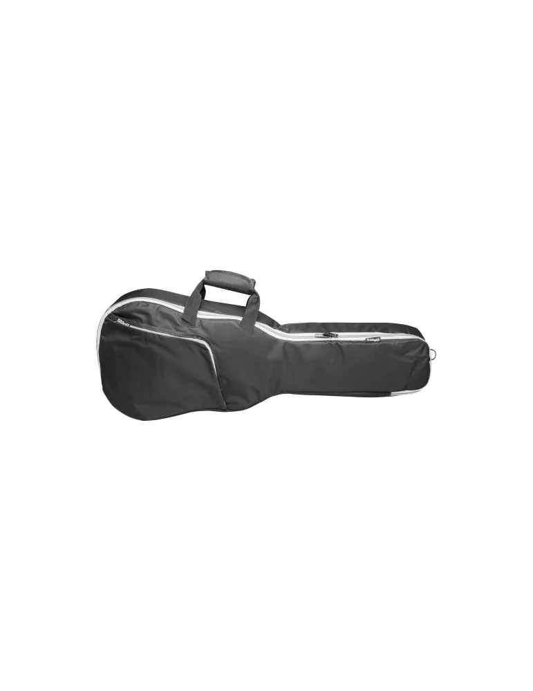  STAGG STB-10 W2 Housse rembourrée en nylon déperlant pour guitare folk, western ou dreadnought 1/2, série Basic|MusicGoodDeal 