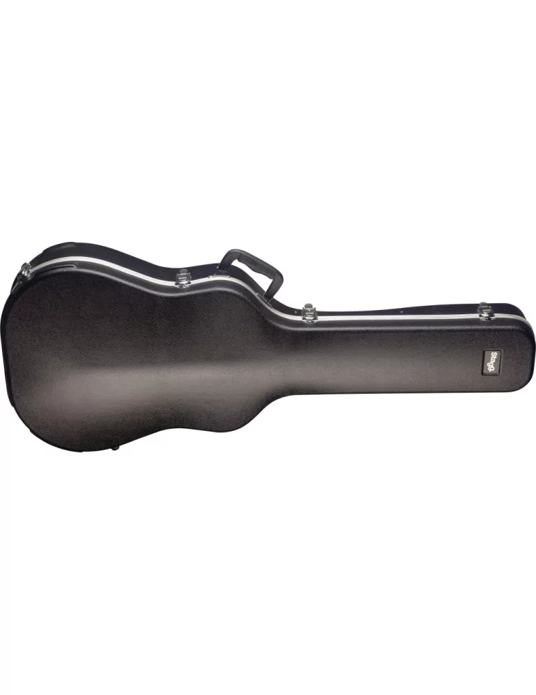  STAGG ABS-W 2 Basic Serie leichter ABS Hartschalenkoffer für Western / Dreadnought Gitarre|MusicGoodDeal 