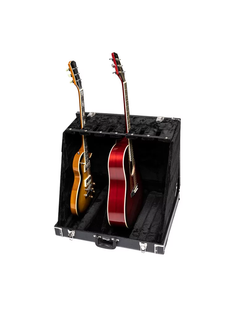  STAGG GDC-6 Universal guitar stand case for 6 electric or 3 acoustic guitars|MusicGoodDeal 