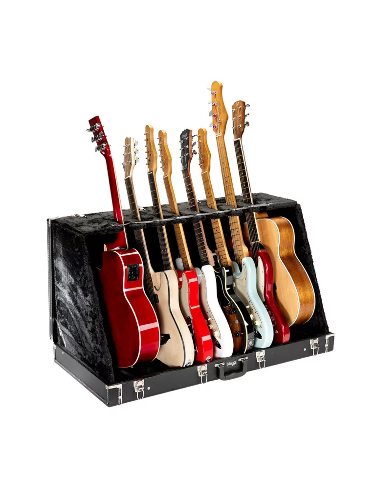  STAGG GDC-8 Vitrina universal para 4 guitarras acústicas u 8 eléctricas|MusicGoodDeal 