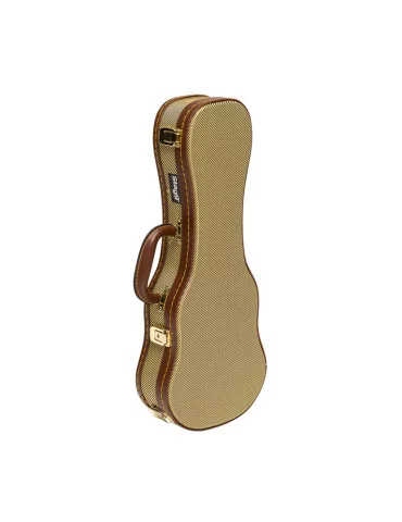  STAGG GCX-UKS GD Vintage-Style Serie Gold Tweed Deluxe Hartschalenkoffer für Sopran Ukulele|MusicGoodDeal  2