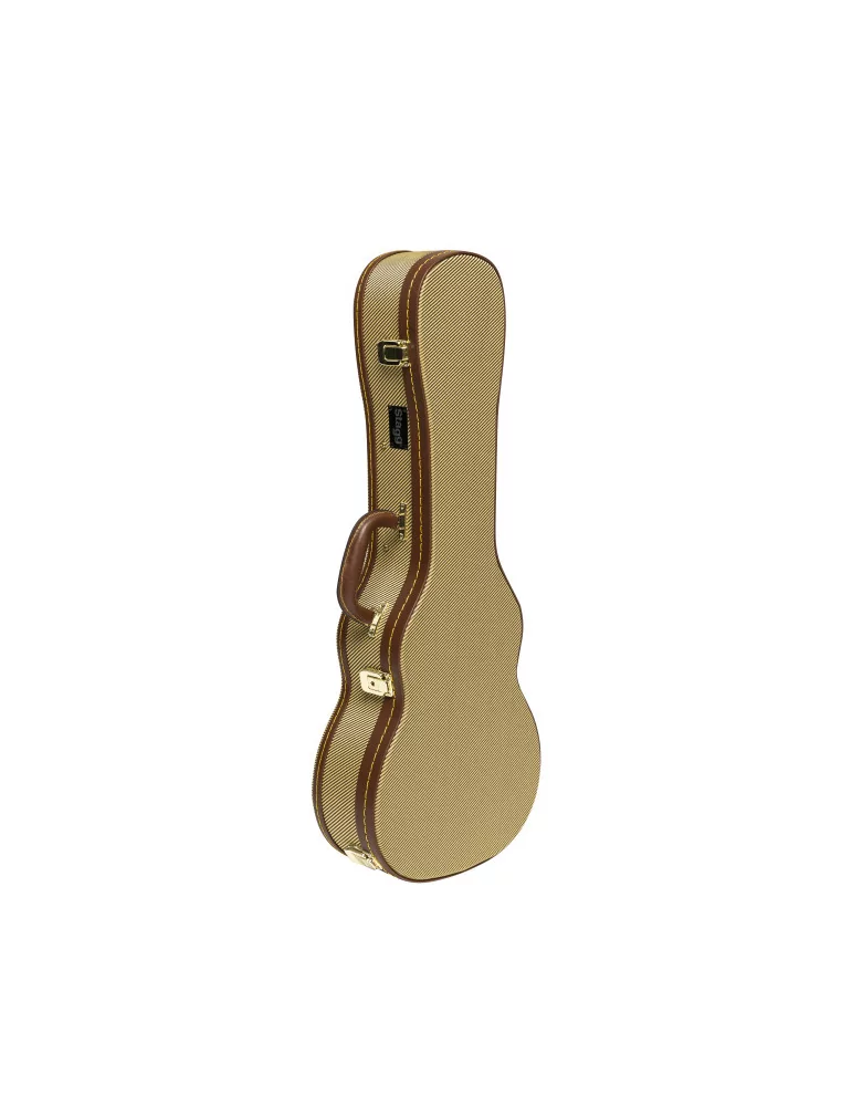  STAGG GCX-UKT GD Vintage-Style Serie Gold Tweed Deluxe Hartschalenkoffer für Tenor Ukulele|MusicGoodDeal 