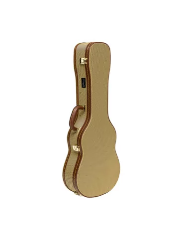  STAGG GCX-UKB GD Vintage-Style Serie Gold Tweed Deluxe Hartschalenkoffer für Bariton Ukulele|MusicGoodDeal  2